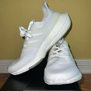 Adidas Ultraboost 21 White—women’s shoes